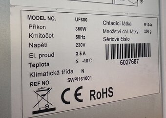 Mrazící gastro skříň UF 600 - 4