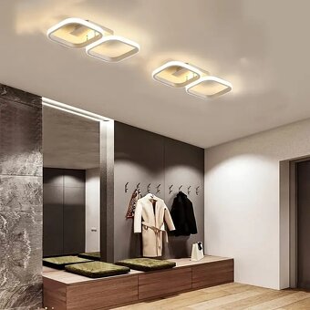 Stropné LED svietidlo - čierna, biela 36W - 4