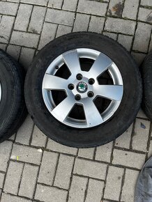 Predám sadu 4 letných kolies Škoda Octavia2 - 4