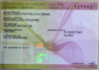 Predám jednoránovú guľovnicu New England 243 W - 4