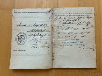 R.-uh. vojenský preukaz Detva 1871 - 4