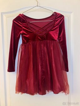 Shein bordove saty velkost 128 - 4