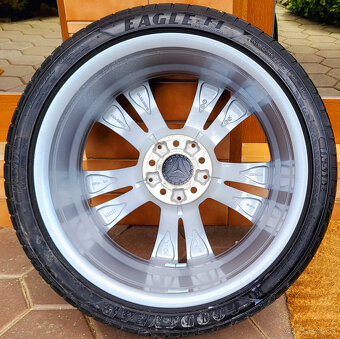 alu R18 5x112, bicolor, orig. Mercedes CLA + B, letné pneu - 4