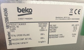 Mraznička BEKO HSA 24531 - 4