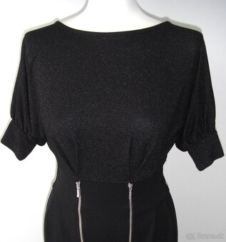 Čierne šaty so zipsami - ORSAY - 4