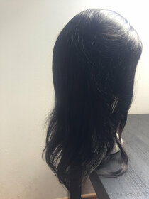 Cerna paruka, lidske vlasy, 45cm - 4