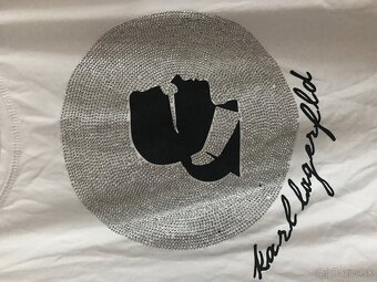 NOVÉ KARL LAGERFELD gliter damske tricko L - 4