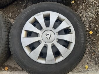 PLECHOVE DISKY 5x112r16 obuté zimné pneu - 4