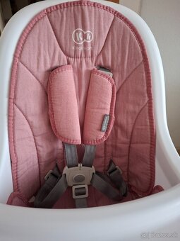 KINDERKRAFT - Detská jedálenská stolička 2v1 TIXI ružová - 4