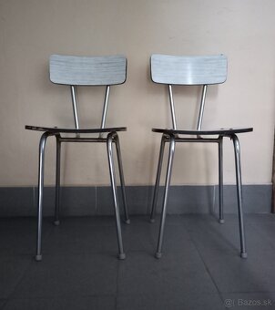 2ks Chromové kuchynské stoličky - 4