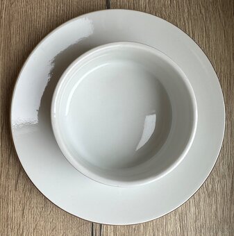KARLOVARSKÁ porcelánová miska s tanierom vintage za 5€ - 4