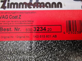 Brzdový kotúč ZIMMERMANN 1K0615601AB - 4