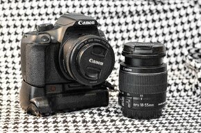 ZNÍŽENÁ CENA Canon 1300D s Gripom,2 objektívmi,4 batériami - 4