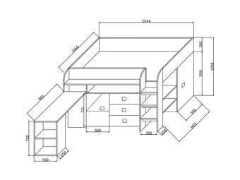 Detska postel Toledo 1 - 4