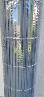 Predam sivu zastenu na plot 1,6mx5m (4ks) - 4