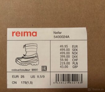 Reima čižmy vel.25 - 4