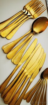 Pozlátené príbory 24ks - 4