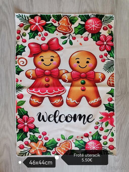 Perníčkové Vianoce ,obliečky ,vence na dvere NOVE - 4