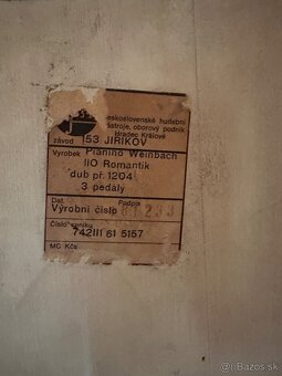 Pianio Weinach 3 pedalovy - 4