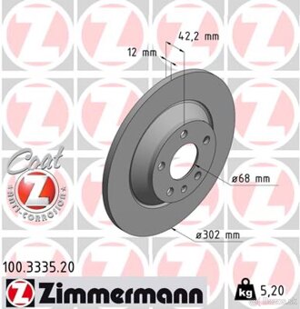 Audi, brzdové kotúče,platničky,ZIMMERMANN,komplet sada. - 4
