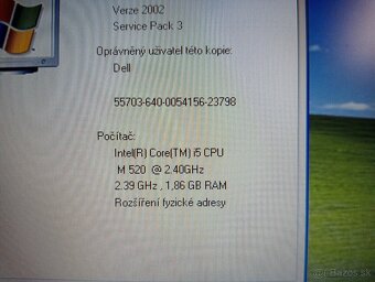 predám notebook DELL LATITUDE E6510 , WINDOWS XP - 4