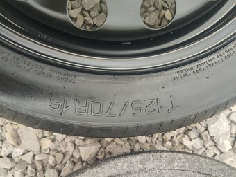 Dojazdové úzke koleso 5x112 T125/70R16 - 4