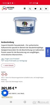 Caparol vápenná fasádna  farba - historická - 4