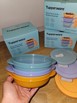3ks nádoby do mikrovlnky Tupperware nové - 4