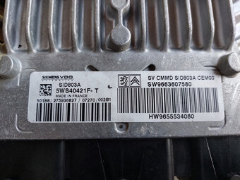 set BSI + riadačka + klúč Citroen C4 2.0hdi 100kw RHR 2008 - 4