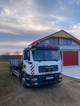 MAN TGM 15‑280 Euro 4 hákový nosič + hydraulická ruka - 4