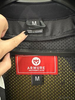 Športová kožená bunda ARMURE HAMO LEATHER veľ. M - 4
