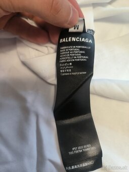 Tricko Balenciaga Veľkosť M Biele - 4