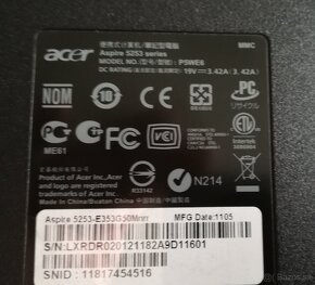 Notebook Acer Aspire 5253 VÝMENA - 4