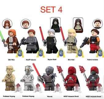 Rôzne figúrky Star Wars 8 (8ks) - typ lego - nové - 4