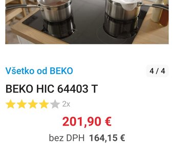 Sklokeramická varná doska BEKO - 4