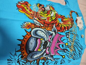 Nové nenosené modré tričko E.Hard. - 4