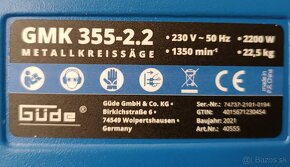 Güde GMK 355 Okružná píla na kov - 4