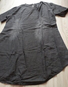 Letné šedočierne dámske šaty, L/XL,XL/2XL - 4