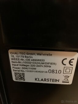 Zvlhčovač vzduchu Klarstein - 4