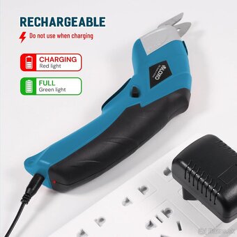 VLOXO AKU elektrické nožnice - 2x vymeniteľné nože - 4