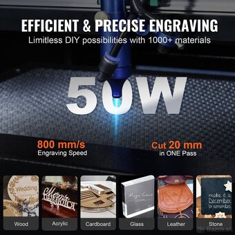 VEVOR 50W CO2 laser + nová trubica - 4