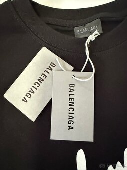Balenciaga, čierne tričko L - 4