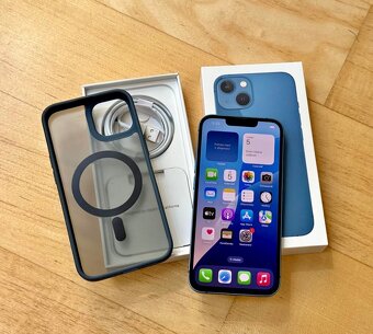 iPhone 13 Blue BATERIE 100% TOP - 4