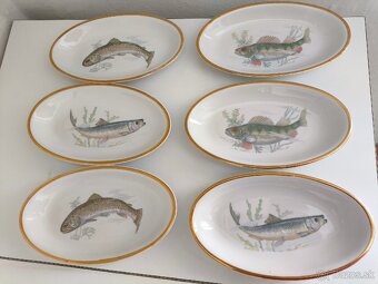 Jedálenský servis • Ryby • porcelán - 4