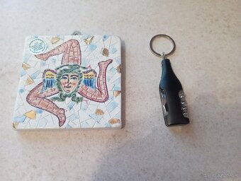 Predám prívesok, sklenený obrázok, váhu - 4