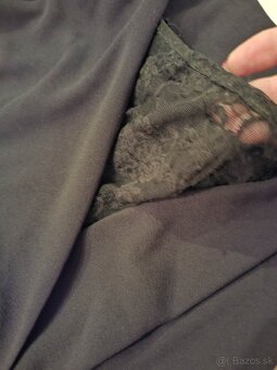 Čierny nohavicový overal s vreckami - 4