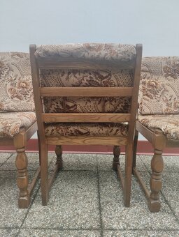 Stoličky z masívu 5 ks, rustikální nábytek - 4