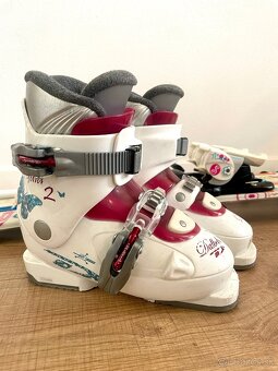 detske lyze 100cmm , lyziarky , palicky, viazanie - 4