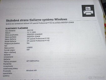 Predám tlačiareň HP LaserJet P1102 - 4