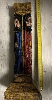 Starý drevený svietnik - 4